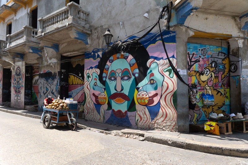 Cartagena-Wandmalerei